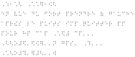 affichage braille